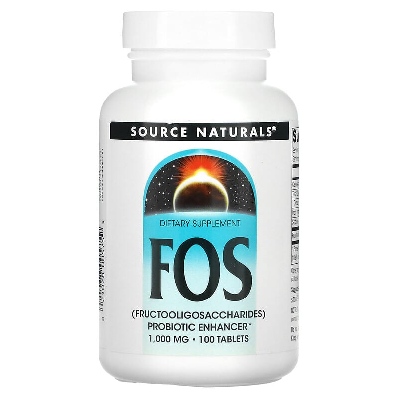 Source Naturals FOS 1,000 mg 100 Tablets 21078005759