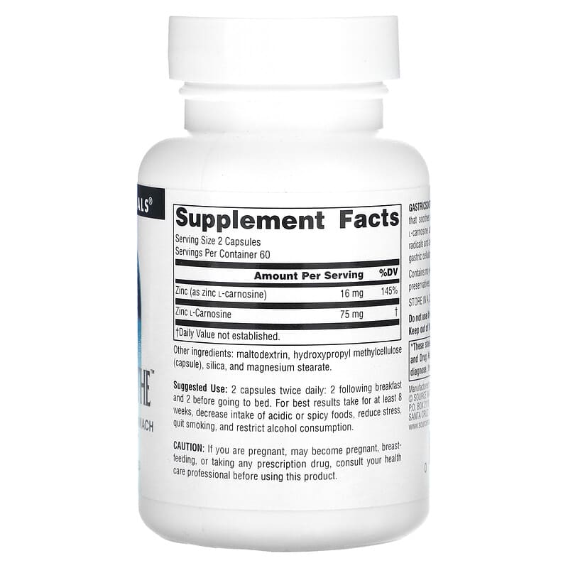 Source Naturals, GastricSoothe, 37.5 mg, 120 Capsules 21078022978