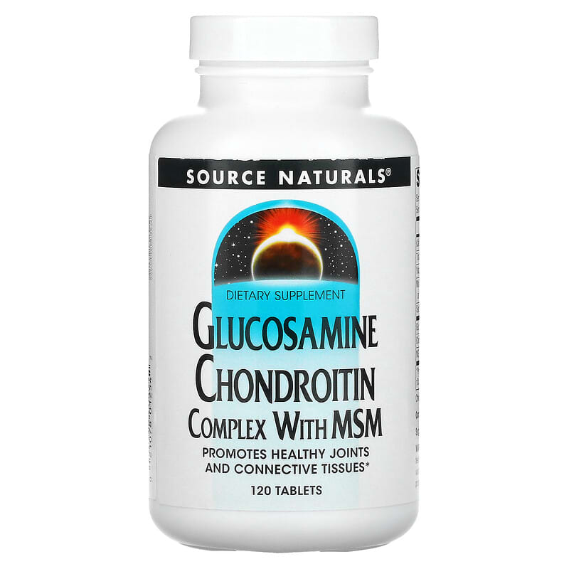 Source Naturals Glucosamine Chondroitin Complex with MSM 120 Tablets 21078012542
