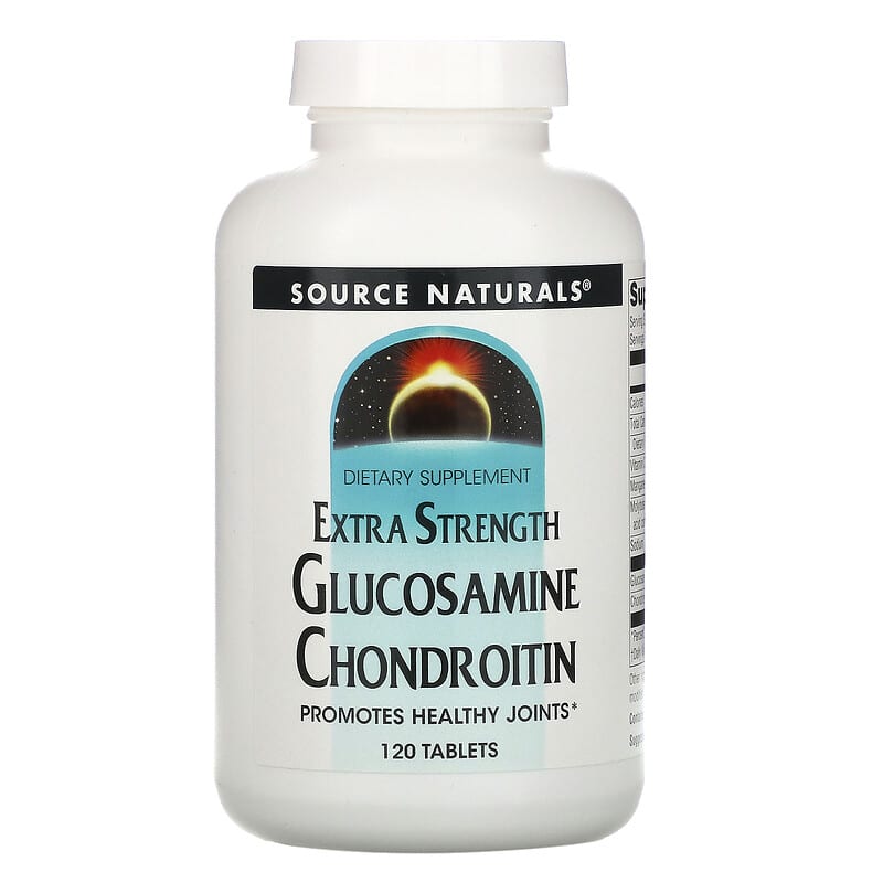 Source Naturals Glucosamine Chondroitin Extra Strength 120 Tablets 21078013822