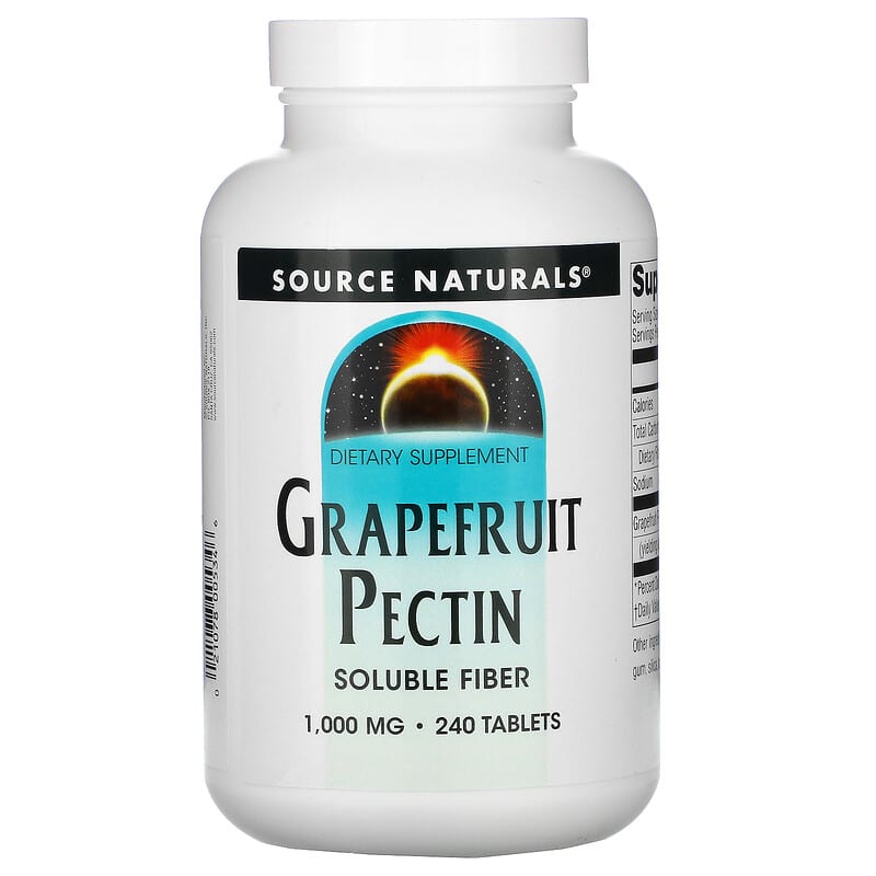 Source Naturals Grapefruit Pectin 1,000 mg 240 Tablets 21078005346