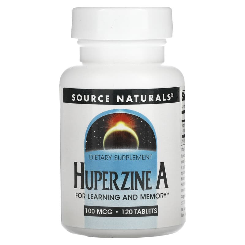 Source Naturals Huperzine A 100 mcg 120 Tablets 21078024101