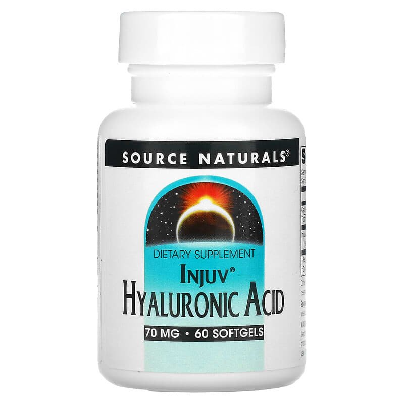 Source Naturals Injuv Hyaluronic Acid 70 mg 60 Softgels 21078015505