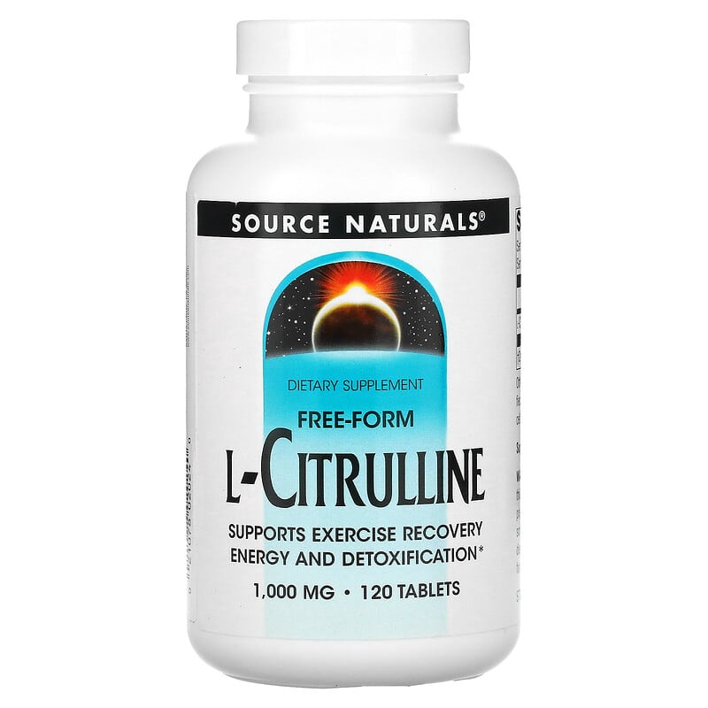 Source Naturals L-Citrulline Free-Form 1,000 mg 120 Tablets 21078020240