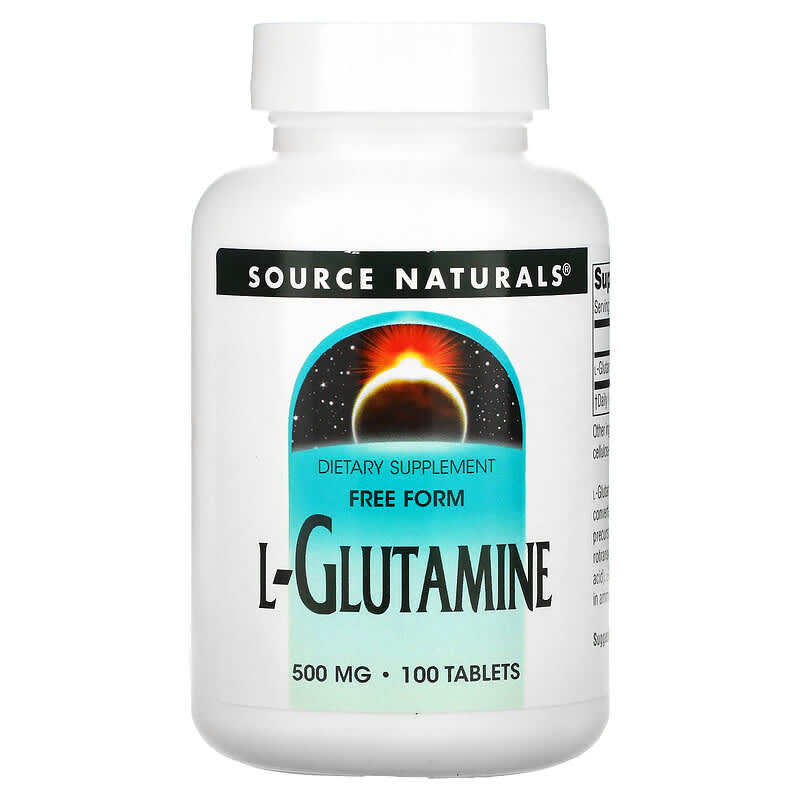 Source Naturals L-Glutamine 500 mg 100 Tablets 21078001270