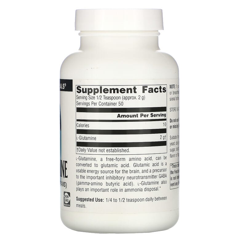 Source Naturals, L-Glutamine Powder, 3.53 oz (100 g) 21078001249