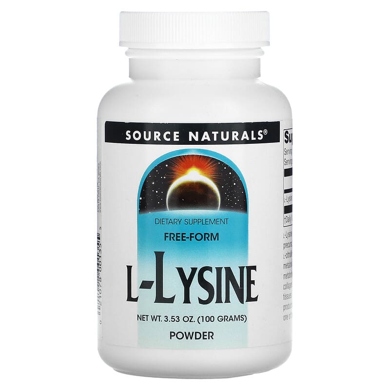 Source Naturals L-Lysine Powder 3.53 oz (100 g) 21078001355