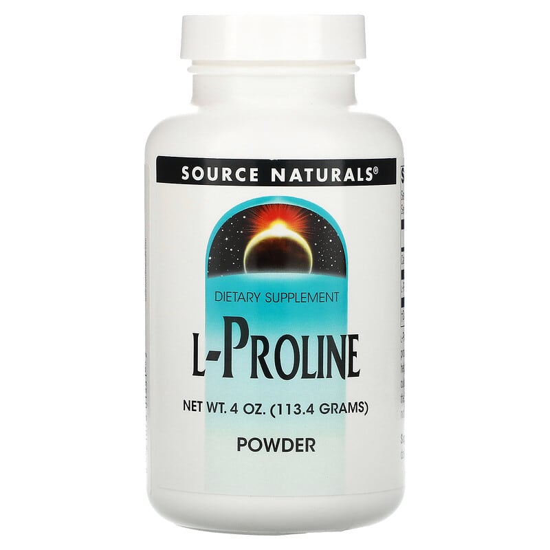 Source Naturals L-Proline Powder 4 oz (113.4 g) 21078015512