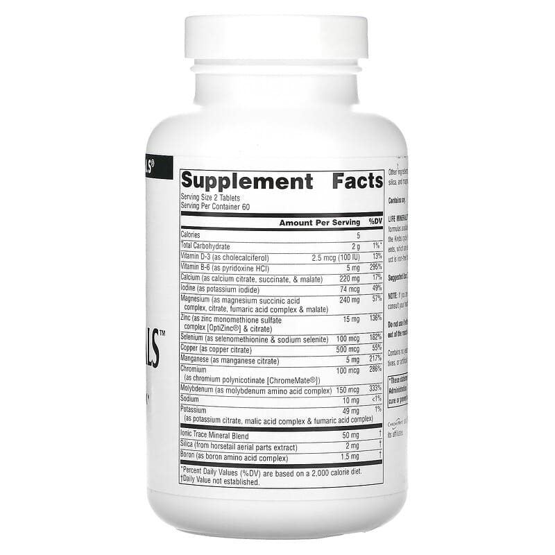 Source Naturals, Life Minerals, No Iron, 120 Tablets 21078006428