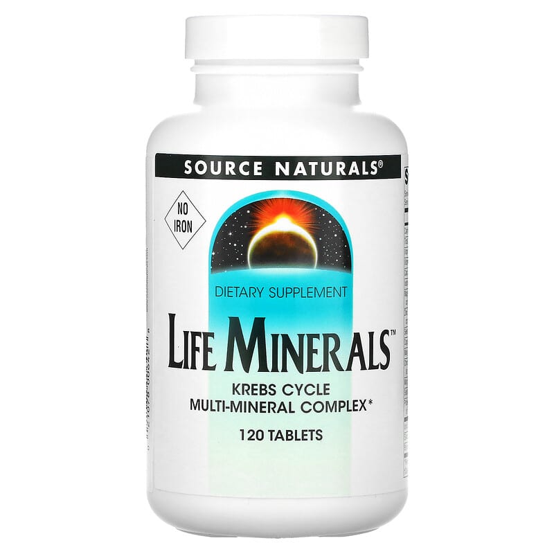 Source Naturals Life Minerals No Iron 120 Tablets 21078006428