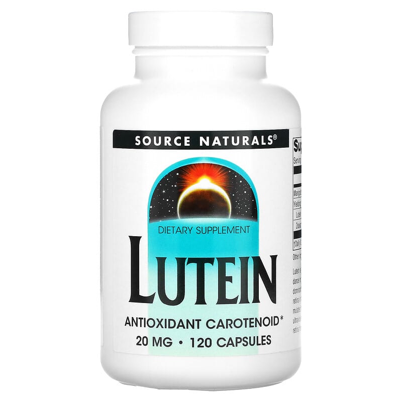 Source Naturals Lutein 20 mg 120 Capsules 21078026013