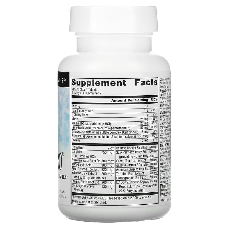Source Naturals, Male Nitro, 30 Tablets 21078024750