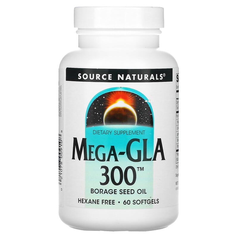 Source Naturals Mega-GLA 300 60 Softgels 21078009108