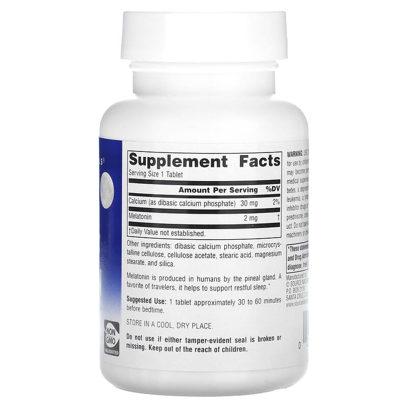 Source Naturals, Melatonin, Timed Release, 2 mg, 240 Tablets 21078000648