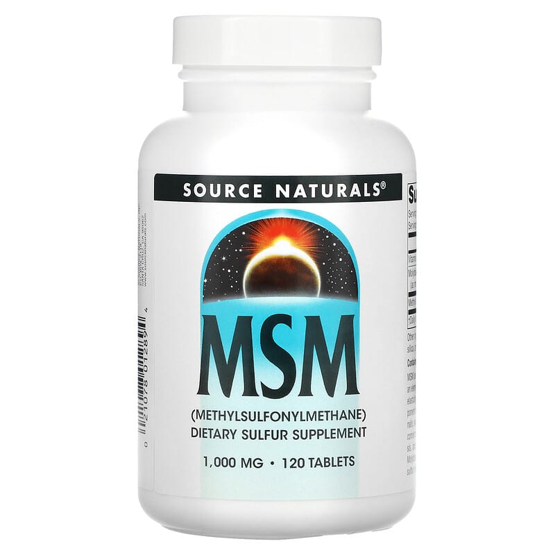 Source Naturals MSM  1,000 mg 120 Tablets 21078012894