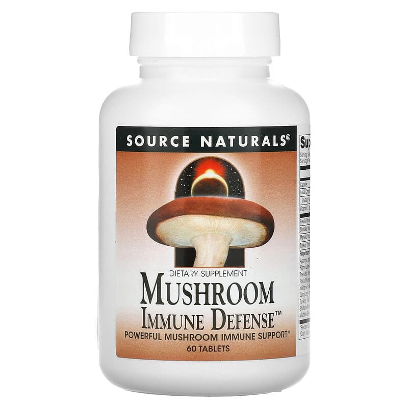 Source Naturals Mushroom Immune Defense 60 Tablets 21078016090