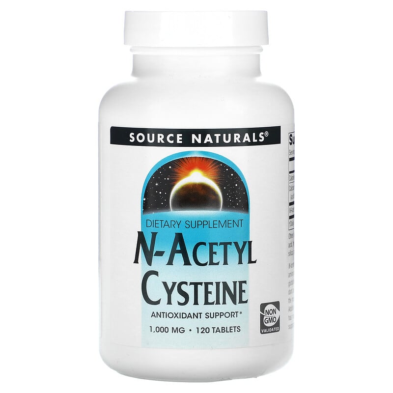 Source Naturals N-Acetyl Cysteine 1,000 mg 120 Tablets 21078001706