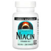 Source Naturals Niacin 100 mg 250 Tablets 21078005025