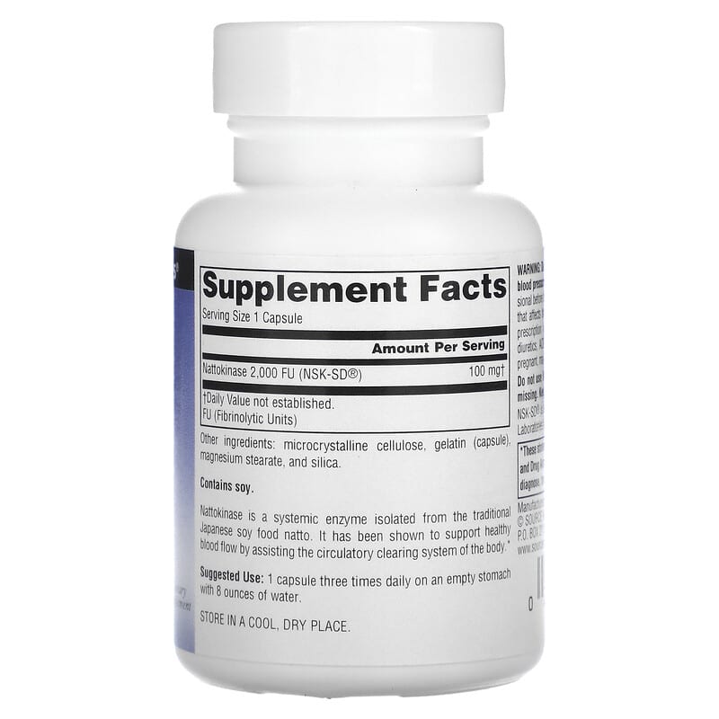 Source Naturals, NSK-SD Nattokinase, 100 mg, 30 Capsules 21078018841