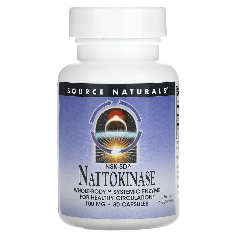 Source Naturals NSK-SD Nattokinase 100 mg 30 Capsules 21078018841