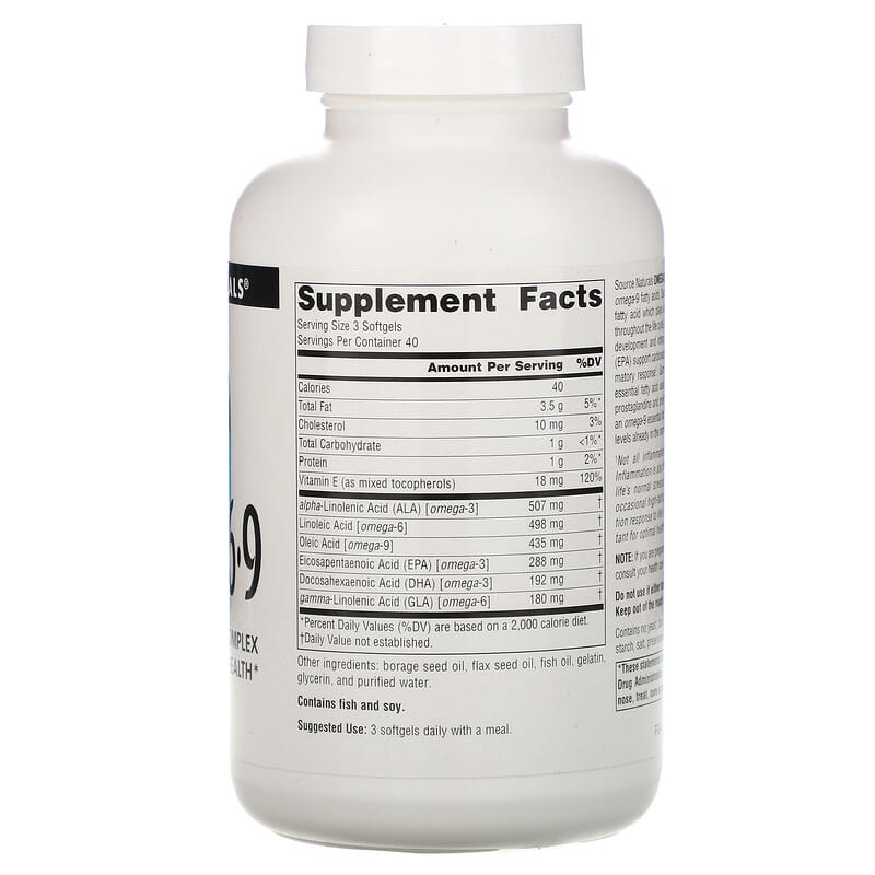 Source Naturals, Omega 3-6-9, 120 Softgels 21078023180