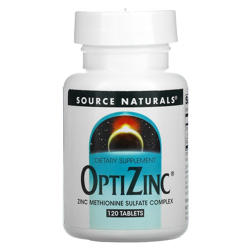 Source Naturals OptiZinc 120 Tablets 21078008484