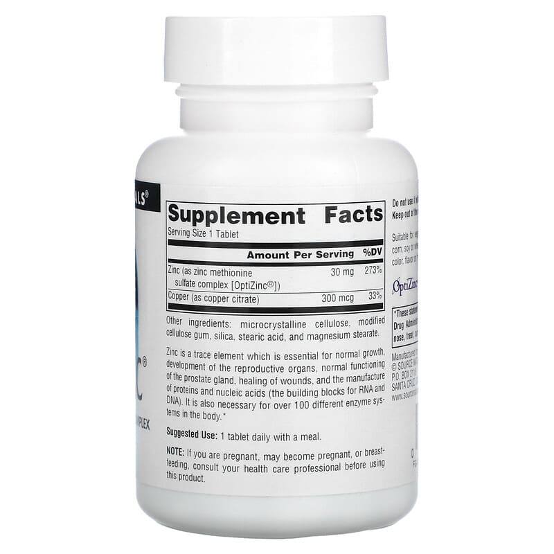 Source Naturals, OptiZinc, 240 Tablets 21078001768