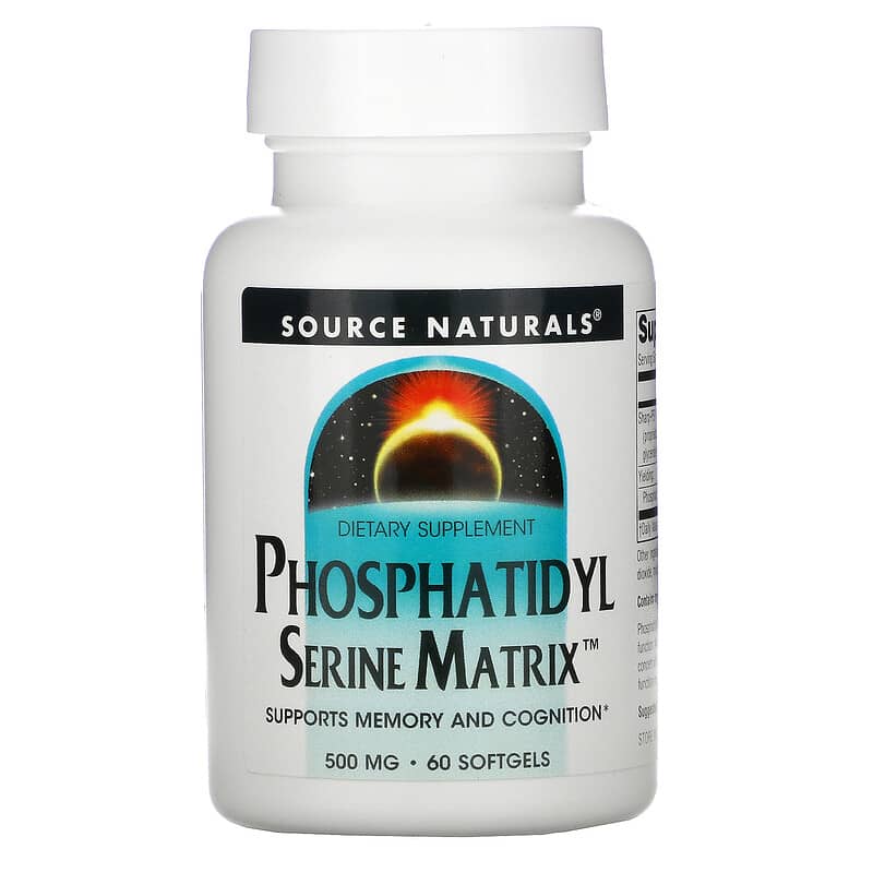Source Naturals Phosphatidyl Serine Matrix 500 mg 60 Softgels 21078019688