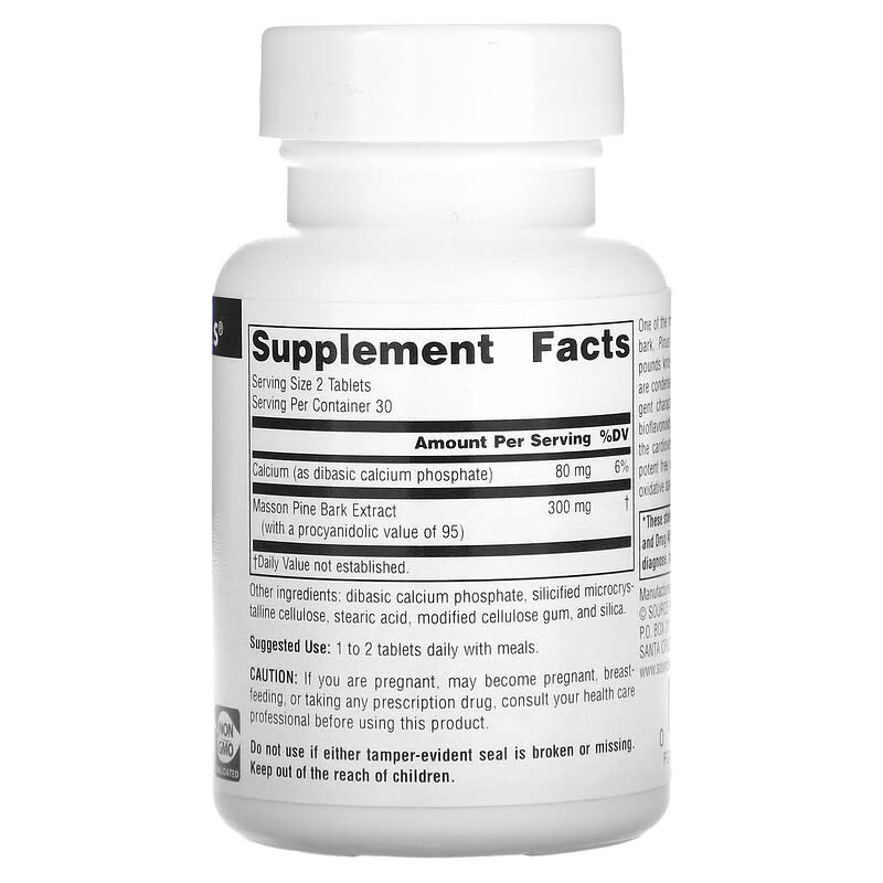 Source Naturals, Pine Bark Extract, 150 mg, 60 Tablets 21078020837