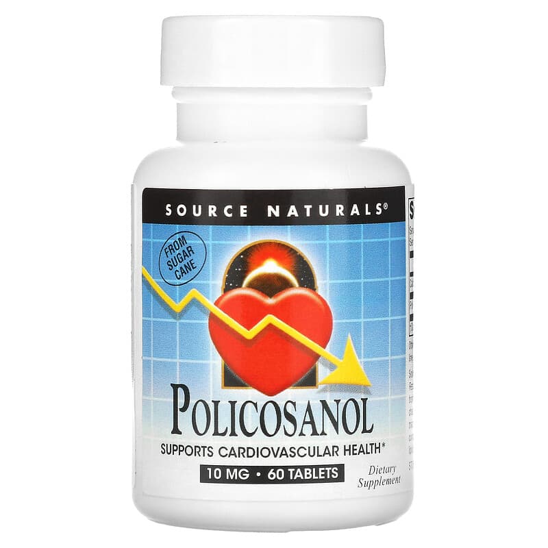 Source Naturals Policosanol 10 mg 60 Tablets 21078014485