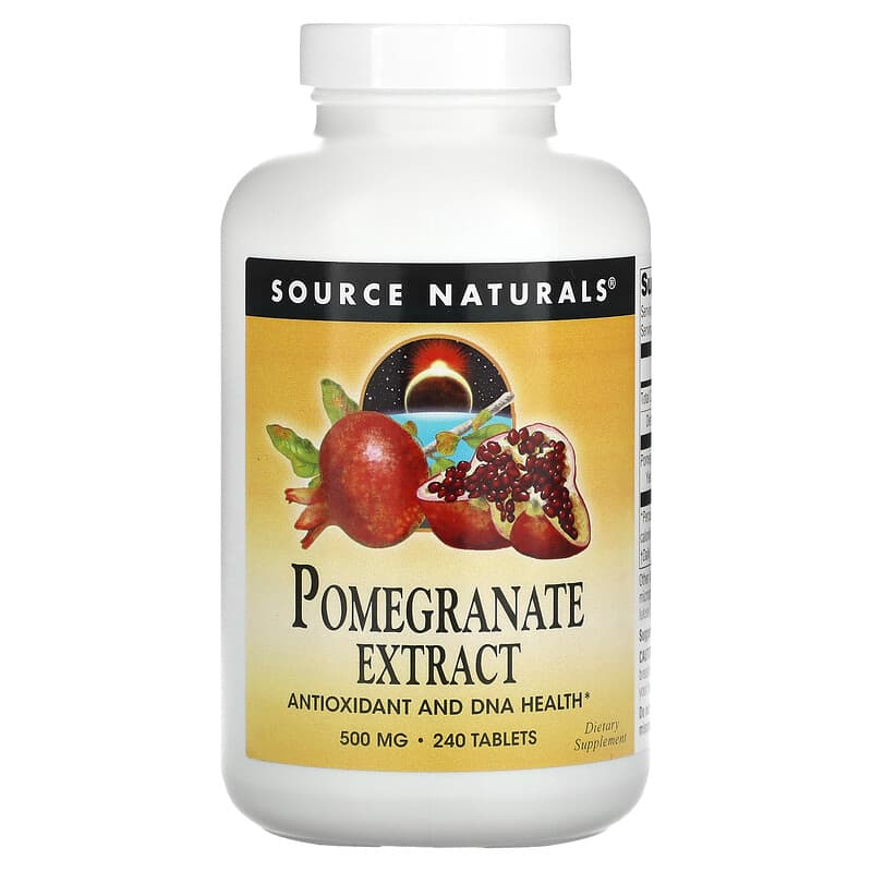 Source Naturals Pomegranate Extract 250 mg 240 Tablets 21078020868