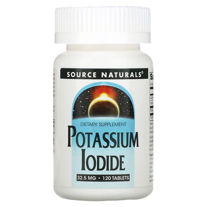 Source Naturals Potassium Iodide 32.5 mg 120 Tablets 21078016069
