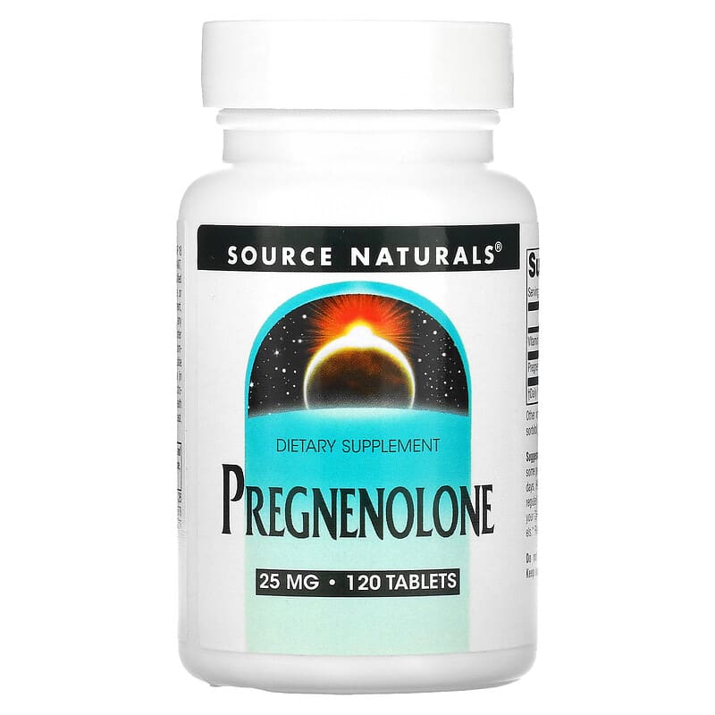 Source Naturals Pregnenolone 25 mg 120 Tablets 21078006787
