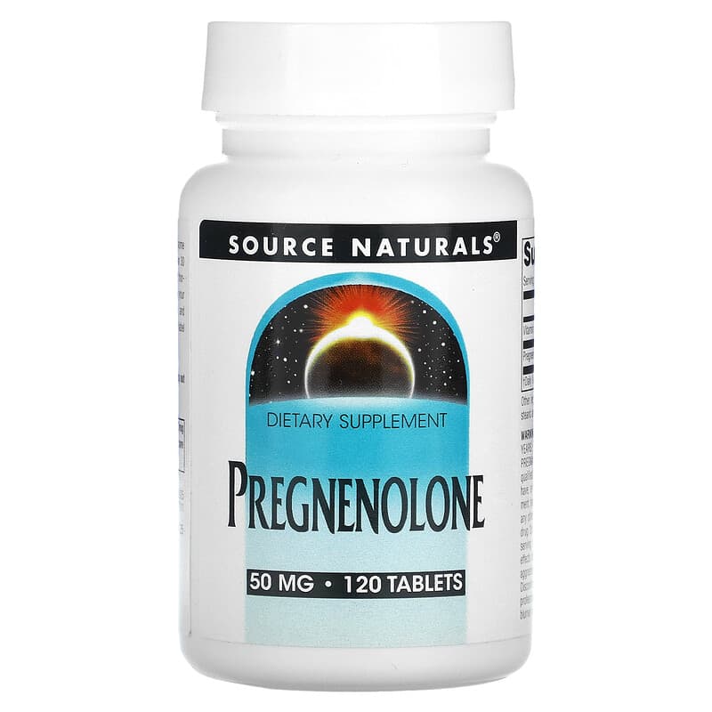 Source Naturals Pregnenolone 50 mg 120 Tablets 21078009252