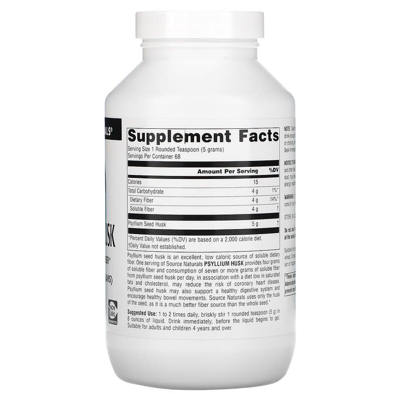 Source Naturals, Psyllium Husk Powder, 12 oz (340 g) 21078007791