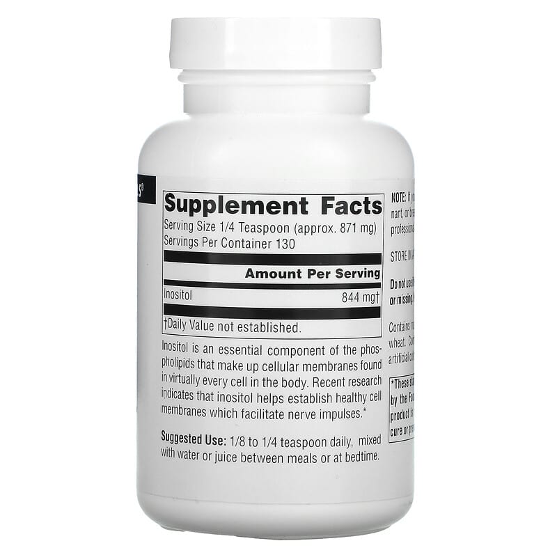 Source Naturals, Pure Inositol Powder, 4 oz (113.4 g) 21078004943