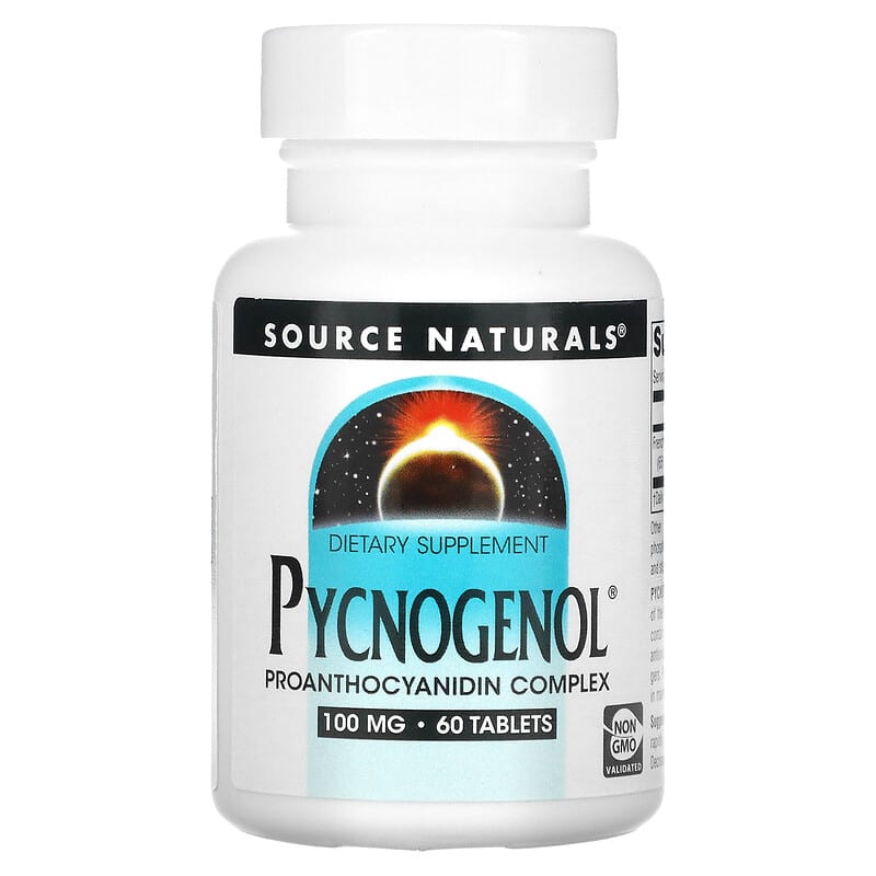 Source Naturals Pycnogenol 100 mg 60 Tablets 21078003335