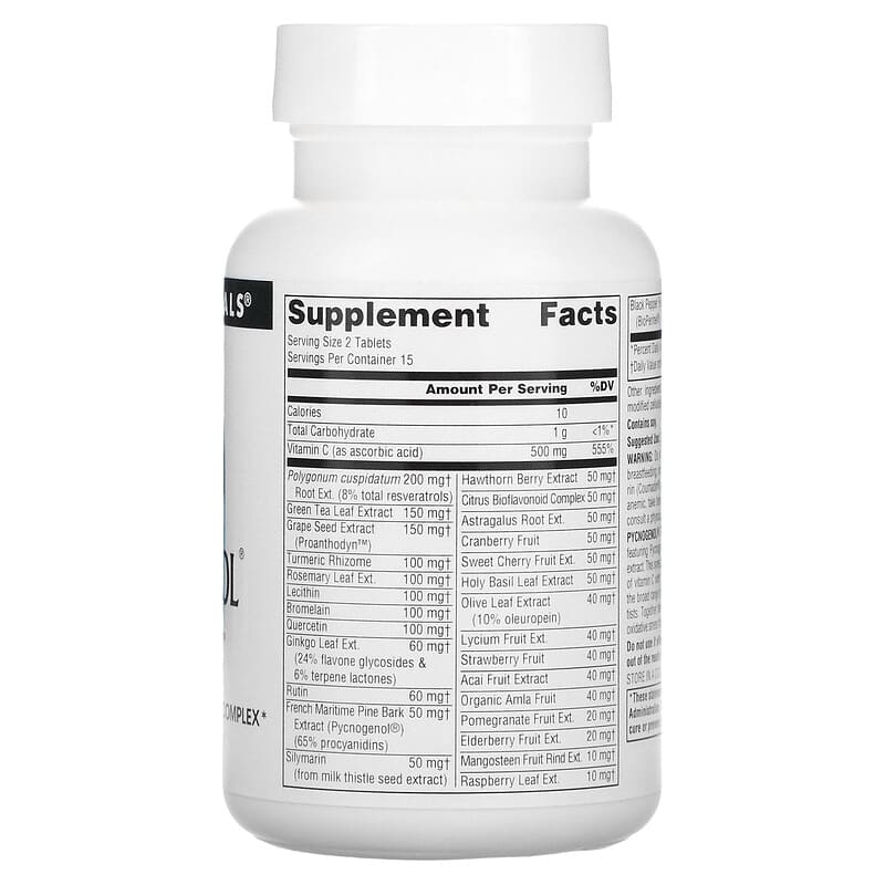 Source Naturals, Pycnogenol Supreme, 30 Tablets 21078022190