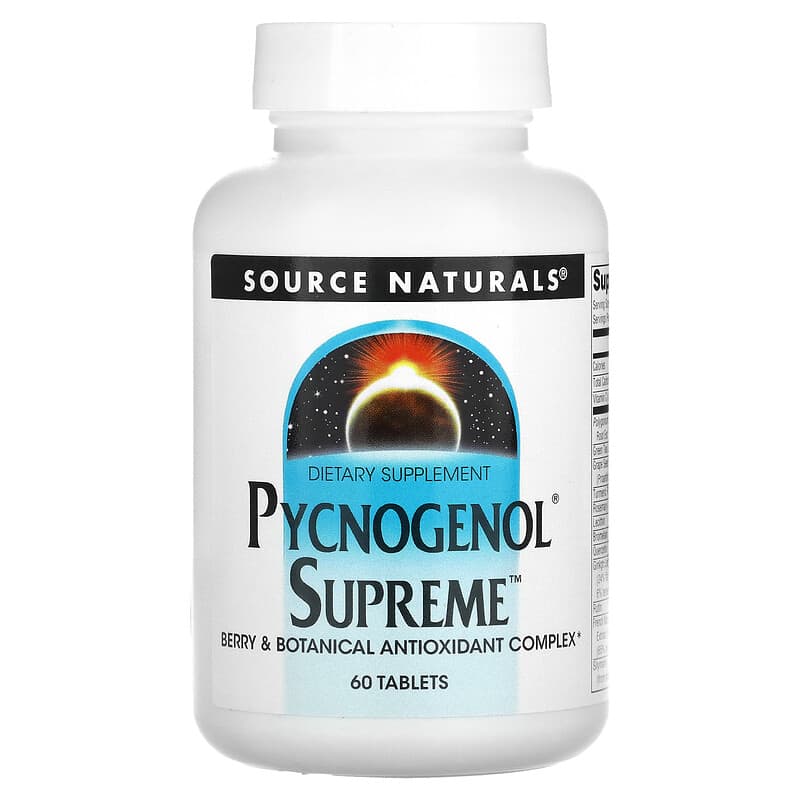 Source Naturals Pycnogenol Supreme 60 Tablets 21078022206