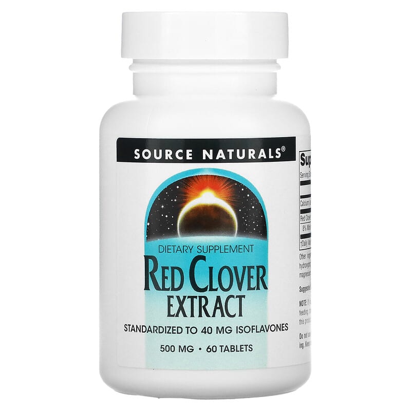 Source Naturals Red Clover Extract 500 mg 60 Tablets 21078013266