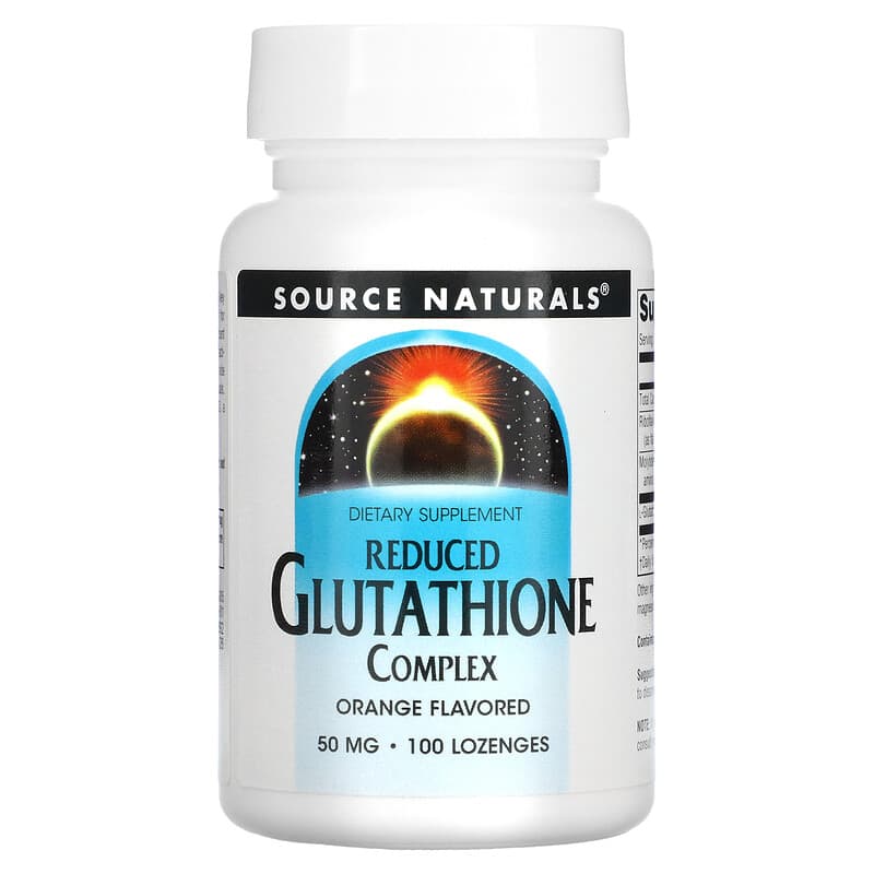 Source Naturals Reduced Glutathione Complex Orange  50 mg 100 Lozenges 21078013051