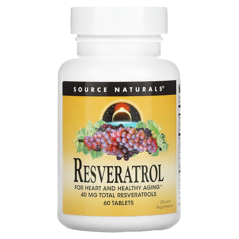 Source Naturals Resveratrol 60 Tablets 21078010111