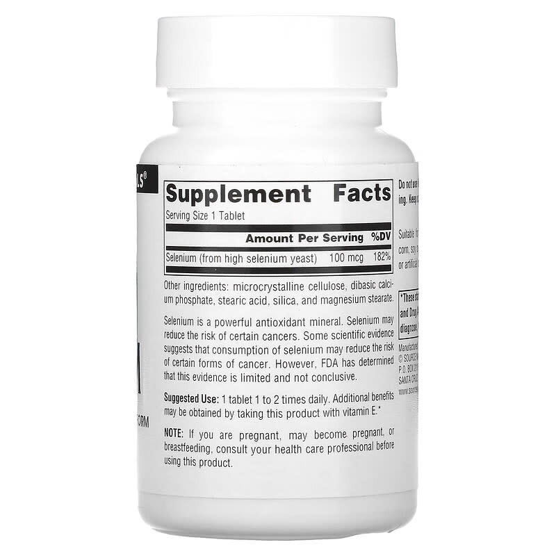Source Naturals, Selenium, 100 mcg, 250 Tablets 21078003250