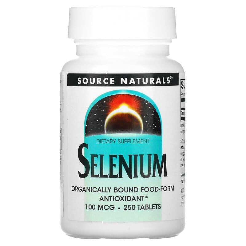 Source Naturals Selenium 100 mcg 250 Tablets 21078003250