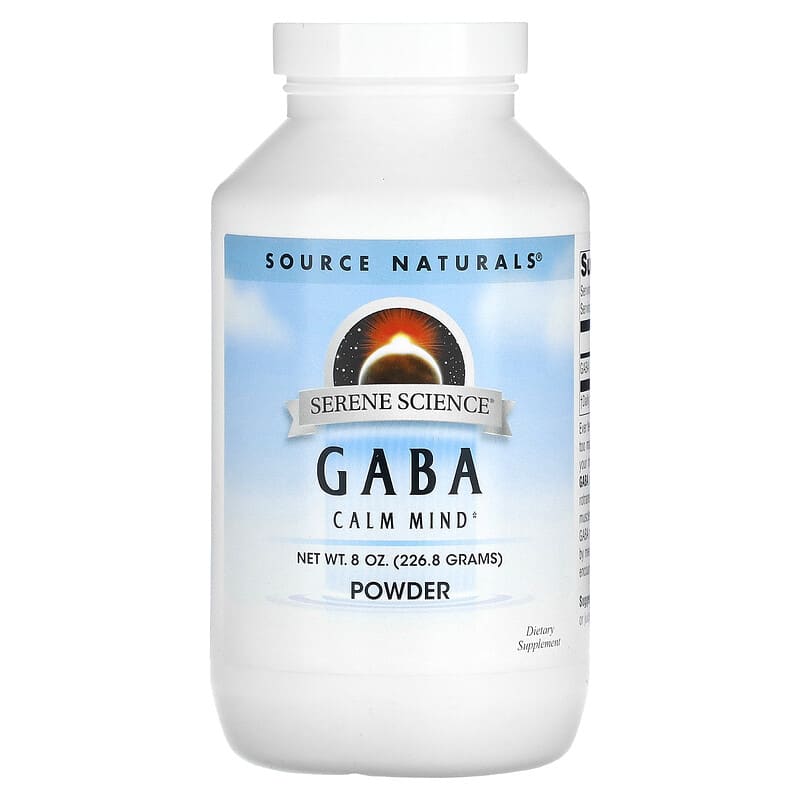 Source Naturals Serene Science GABA Powder 8 oz (226.8 g) 21078016724