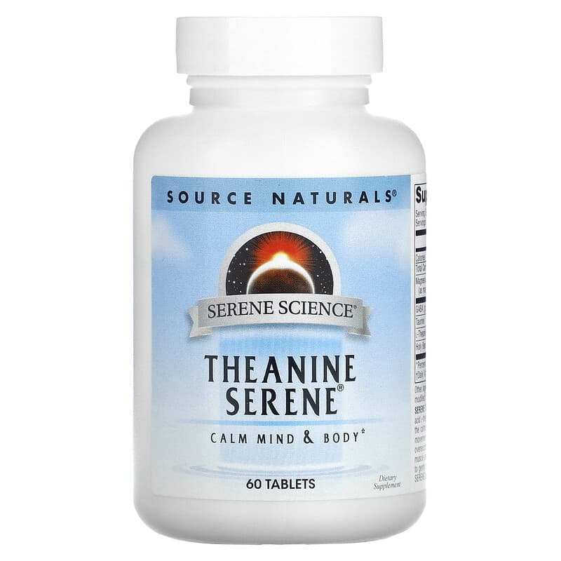 Source Naturals Serene Science Theanine Serene 60 Tablets 21078017752