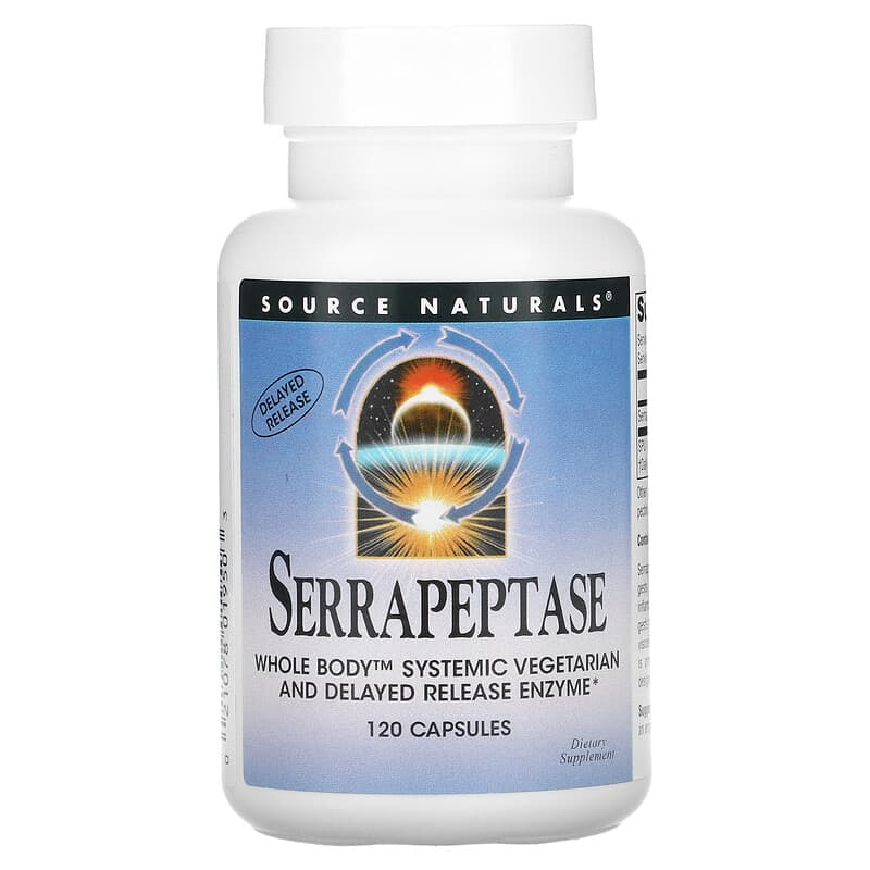 Source Naturals Serrapeptase 120 Capsules 21078019503