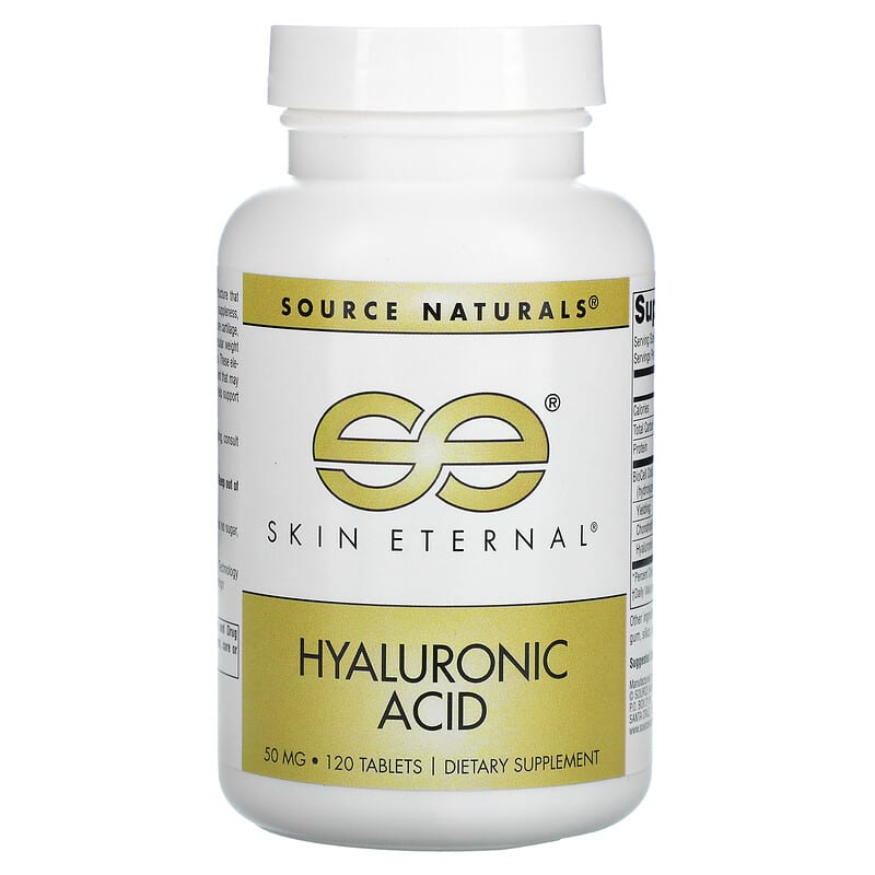 Source Naturals Skin Eternal Hyaluronic Acid 50 mg 120 Tablets 21078016267