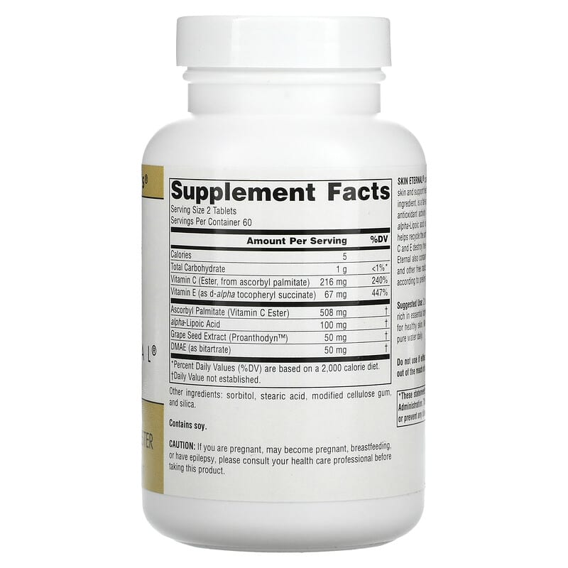 Source Naturals, Skin Eternal with DMAE, Lipoic Acid, and C Ester, 120 Tablets 21078014836