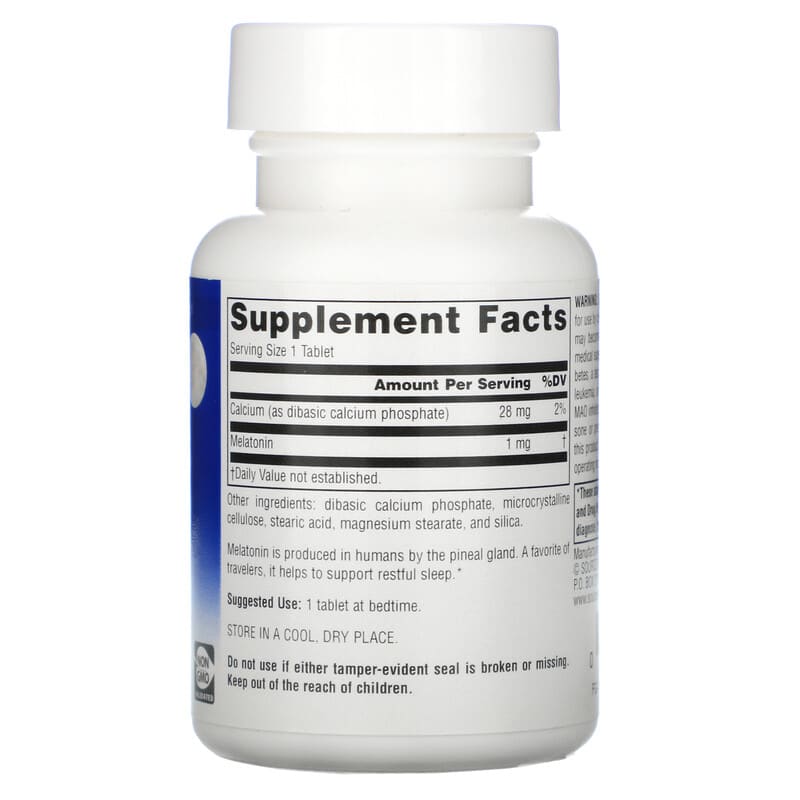 Source Naturals, Sleep Science, Melatonin, 1 mg, 100 Tablets 21078007197